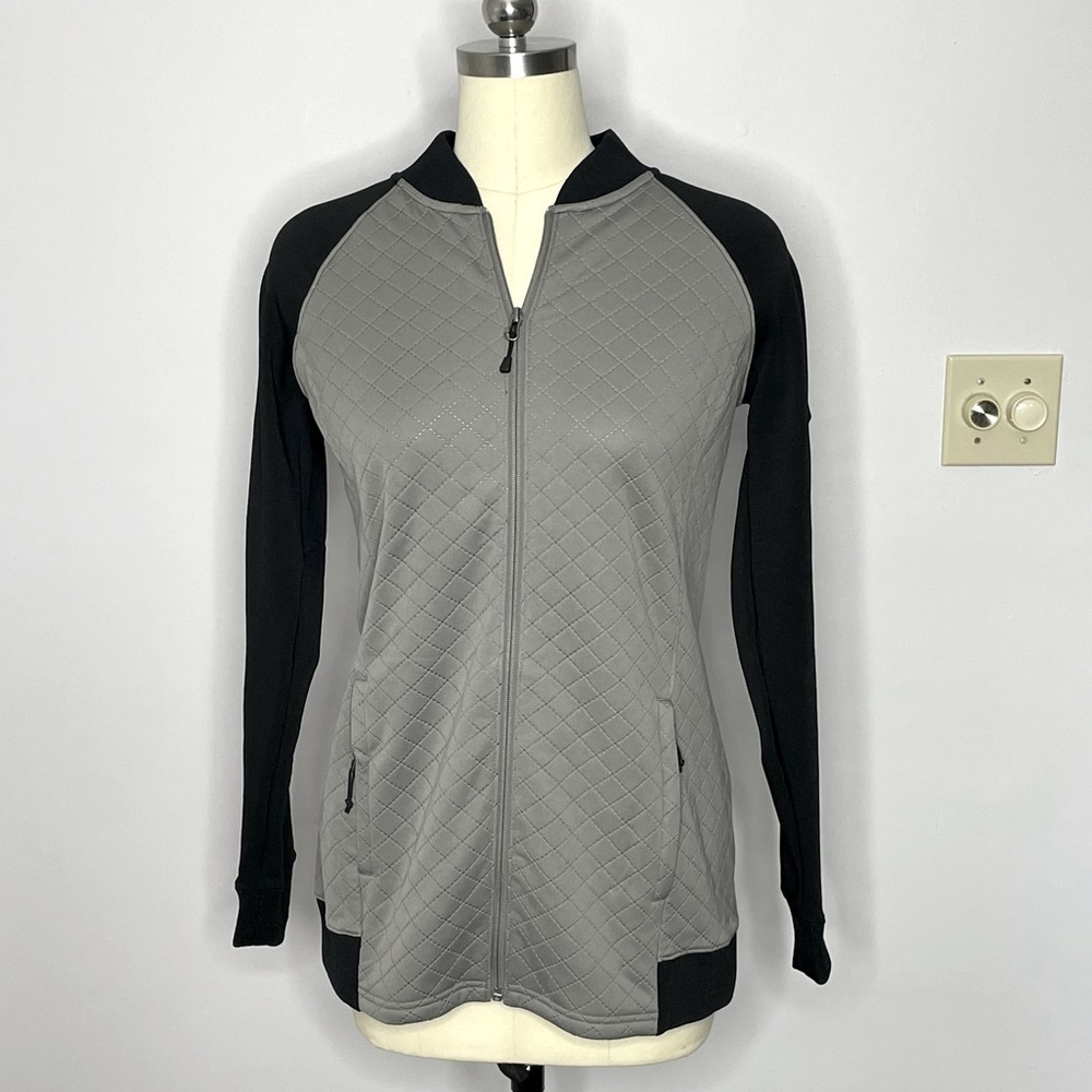 North Face Quilted Scuba/Fleece Zip Jacket